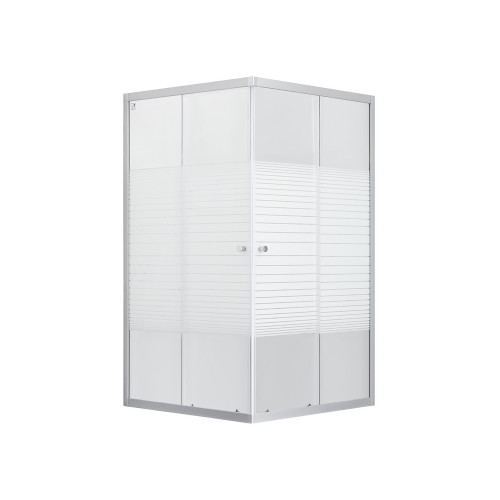 Душова кабіна Lidz Wiezak SC90x90.SAT.LOW.L, скло Linie 4 мм без піддону