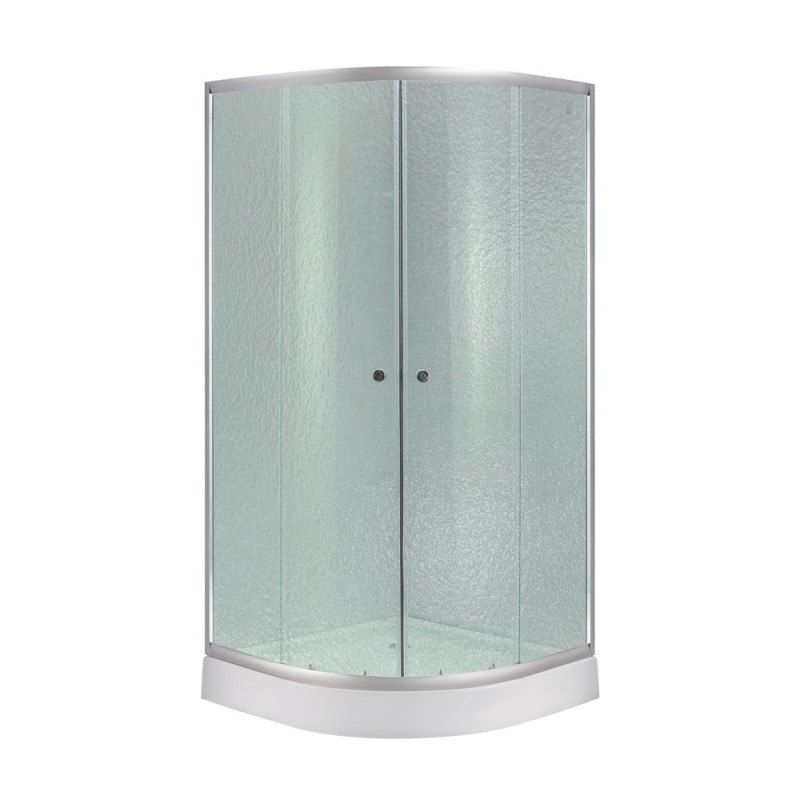 Душова кабіна Lidz Latwa SC80x80.SAT.LOW.FR, скло Frost 4 мм