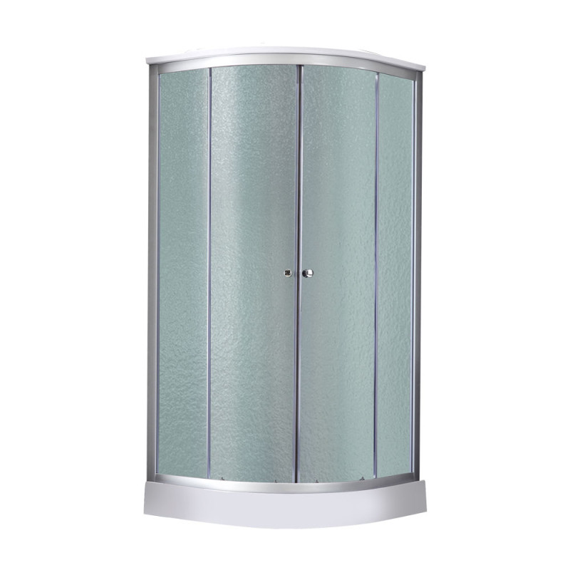 Душовий бокс Lidz Tani SB80x80.SAT.LOW.FR, скло Frost 4 мм