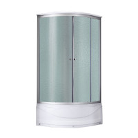 Душовий бокс Lidz Tani SB80x80.SAT.HIGH.FR, скло Frost 4 мм