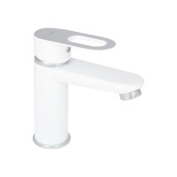Змішувач для раковини Lidz Latwa 001 (k35) LDLAT001WHI45423 White Змішувач для раковини Lidz Latwa 001 (k35) LDLAT001WHI45423 White