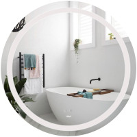 Дзеркало Lidz Aria R800 з LED-підсвічуванням Touch, з антизапотіванням, з димером, рег. яскравості LD78LR800