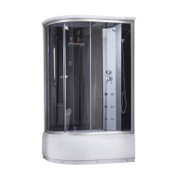 Гідромасажний бокс Lidz Tani SBM120x80R.SAT.HIGH.GR, скло тоноване 4 мм