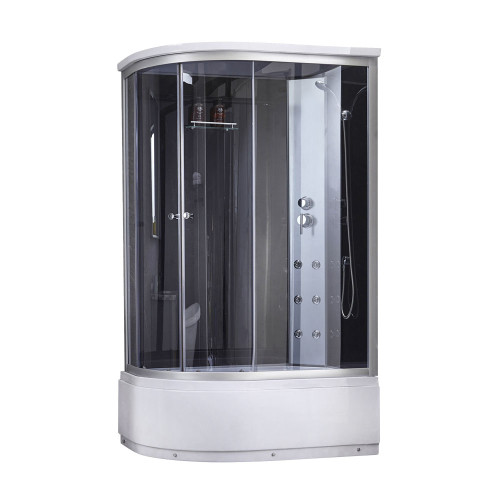 Гідромасажний бокс Lidz Tani SBM120x80R.SAT.HIGH.GR, скло тоноване 4 мм