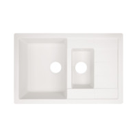 Кухонна мийка з додатковою чашею Lidz 780x495/200 WHI-01 (LIDZWHI01780495200) Кухонна мийка з додатковою чашею Lidz 780x495/200 WHI-01 (LIDZWHI01780495200)