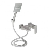 Змішувач для ванни Lidz Kubis 0061 (з душовим гарнітуром) (k35) LDKUB0061NKS43379 Nickel Змішувач для ванни Lidz Kubis 0061 (з душовим гарнітуром) (k35) LDKUB0061NKS43379 Nickel