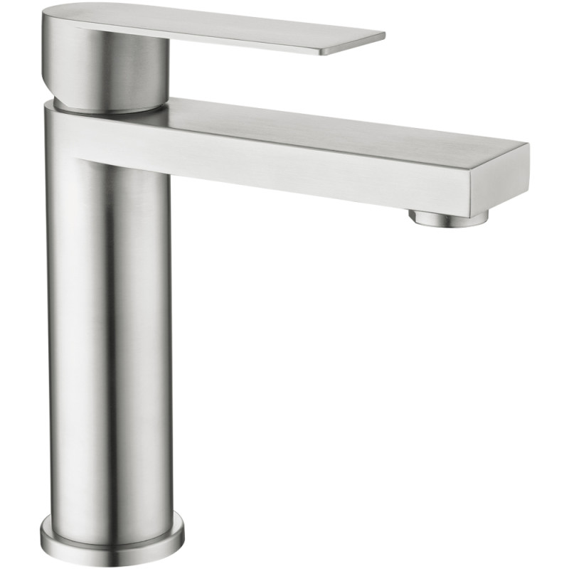 Змішувач для раковини низький Lidz Nexus 001F (k35)  LDNEX001FNKS49184 Nickel