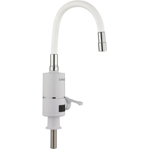 Проточный кран с гибким изливом для кухни Lidz Warm 065 LDWAR065WHI49097 White/White