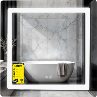 Зеркало Lidz Kubis (KU2) 700х700 с LED-подсветкой Touch, с антизапотеванием, с диммером, рег. яркости LDKU70070049288 Зеркало Lidz Kubis (KU2) 700х700 с LED-подсветкой Touch, с антизапотеванием, с диммером, рег. яркости LDKU70070049288