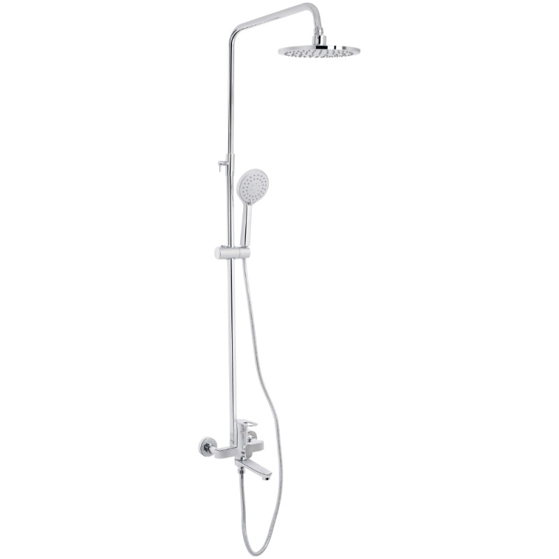 Душова система універсальна Lidz Latwa 1031 на три споживача (з виливом)  (k35) Chrome LDLAT1031CRM48993