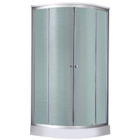 Душовий бокс Lidz Tani SB100x100.SAT.LOW.FR, скло Frost 4 мм
