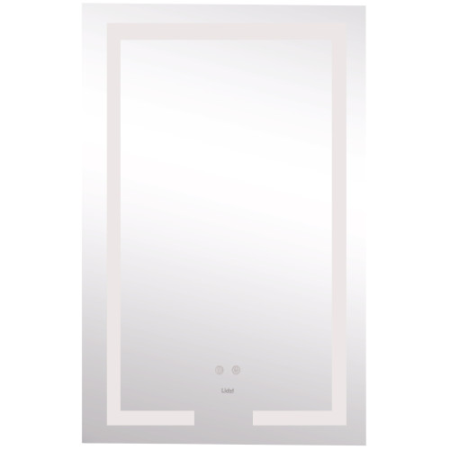 Зеркало Lidz Kubis 500х800 с LED-подсветкой Touch, с антизапотеванием, с диммером, рег. яркости LD78LF9365080