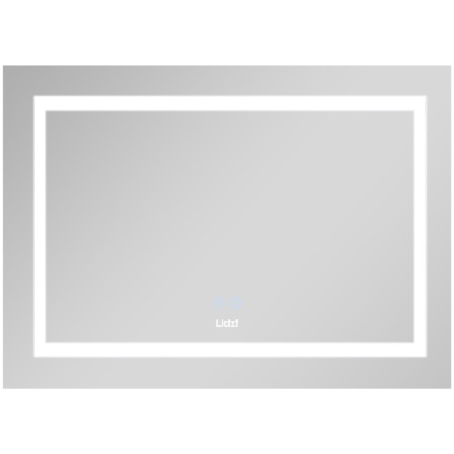 Зеркало Lidz Kubis 800х600 с LED-подсветкой Touch, с антизапотеванием, с диммером, рег. яркости LD78LF9047400