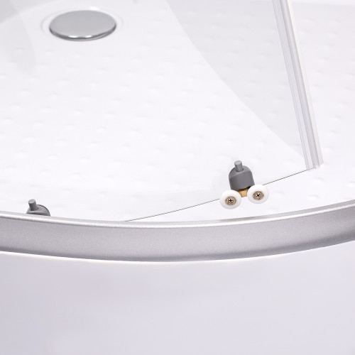 Душова кабіна Lidz Wieza SC80x80.SAT.LOW.L, скло Linie 4 мм