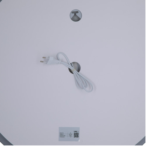 Зеркало Lidz Aria R600 с LED-подсветкой Touch, с антизапотеванием, с диммером, рег. яркости LD78LR600