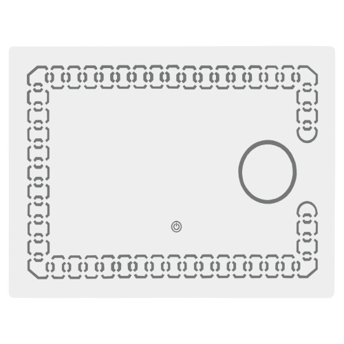 Зеркало Lidz 140.08.02 700х500 с LED-подсветкой