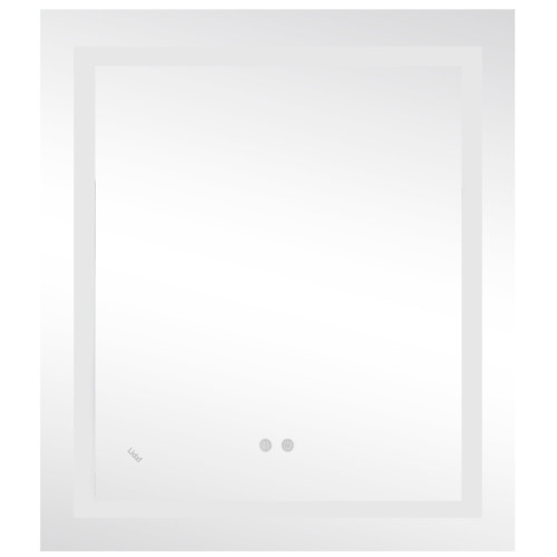 Зеркало Lidz Kubis 700х800 с LED-подсветкой Touch, с антизапотеванием, с диммером, рег. яркости LD78LF9048070