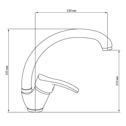Змішувач для кухні Lidz (BLA) 40 87 008F-4