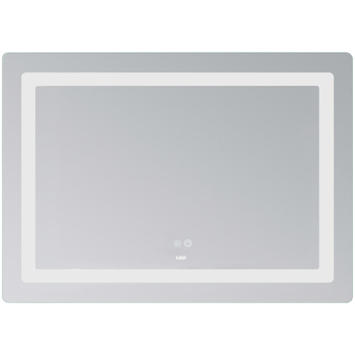Зеркало Lidz Kubis (KU2) 1200х800 с LED-подсветкой Touch, с антизапотеванием, с диммером, рег. яркости LDKUB120080049007
