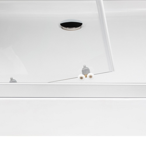 Душова кабіна Lidz Wiezak SC100x80.SAT.LOW.L, скло Linie 4 мм