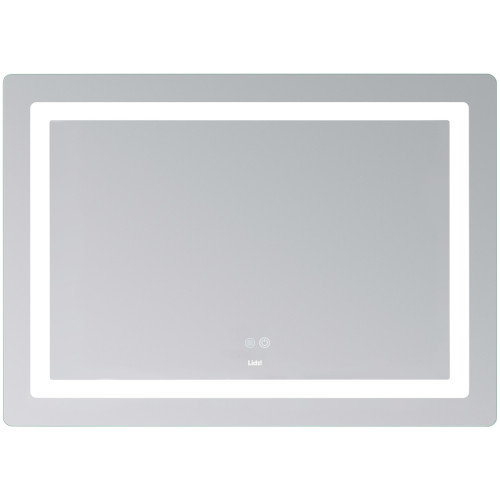 Зеркало Lidz Kubis (KU2) 1200х800 с LED-подсветкой Touch, с антизапотеванием, с диммером, рег. яркости LDKUB120080049007