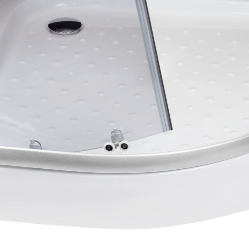 Душова кабіна Lidz Latwa SC90x90.SAT.LOW.GR, скло тоноване 4 мм