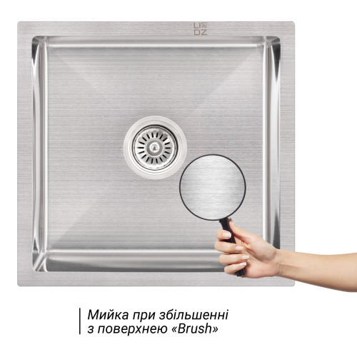 Кухонна мийка Lidz H4745 3.0/0.8 мм Brush (LIDZH4745BRU3010)