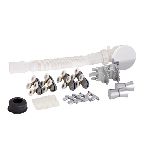 Душова кабіна Lidz Wiezak SC120x80.SAT.LOW.L, скло Linie 4 мм