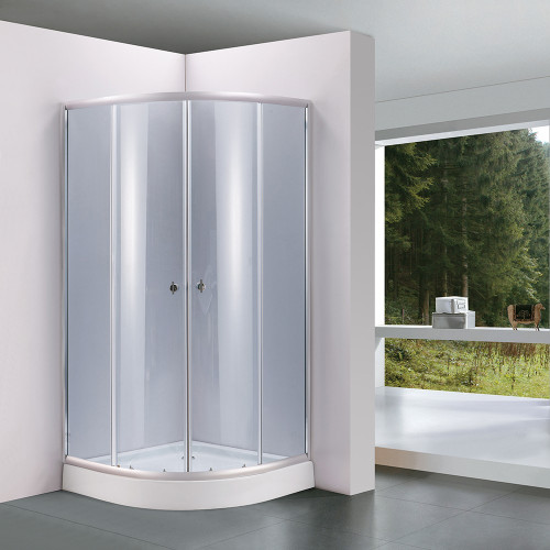 Душова кабіна Lidz Latwa SC90x90.SAT.LOW.GR, скло тоноване 4 мм