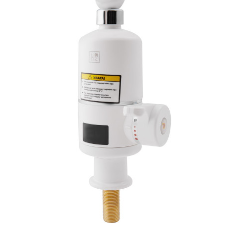 Проточний кран для кухні Lidz Warm 057 LDWAR057WCR24983 White / Chrome