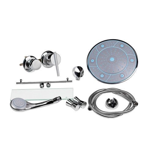 Душовий бокс Lidz Tani SB90x90.SAT.LOW.FR, скло Frost 4 мм без піддону
