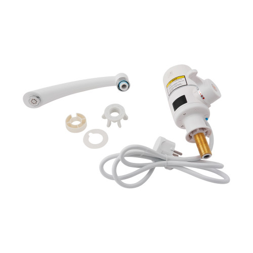 Проточний кран для кухні Lidz Warm 057 LDWAR057WCR24983 White / Chrome
