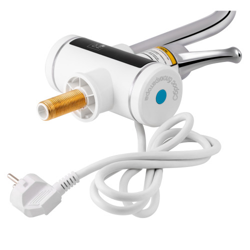 Проточний кран для кухні Lidz Warm 058 LDWAR058WCR24985 White / Chrome