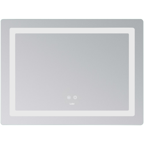 Зеркало Lidz Kubis (KU2) 800х600 с LED-подсветкой Touch, с антизапотеванием, с диммером, рег. яркости LD78LF9048060