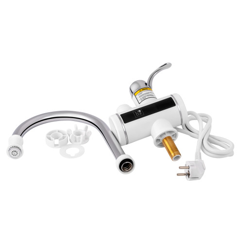 Проточний кран для кухні Lidz Warm 058 LDWAR058WCR24985 White / Chrome