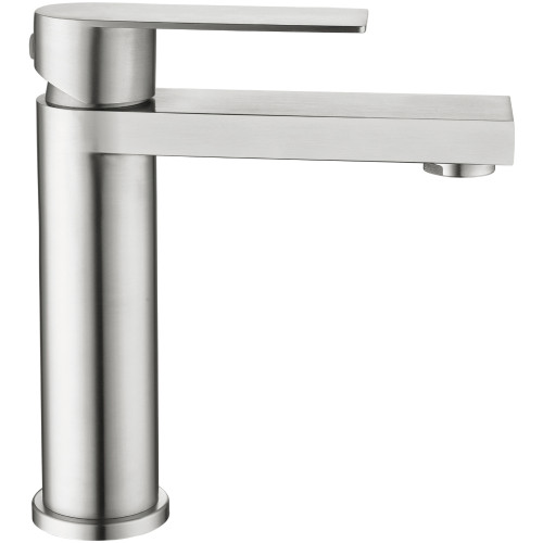 Змішувач для раковини низький Lidz Nexus 001F (k35)  LDNEX001FNKS49184 Nickel