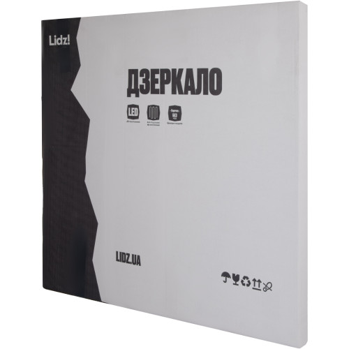 Зеркало Lidz Astra R800 с LED-подсветкой Touch, с антизапотеванием, с диммером, рег. яркости LDASR80049290