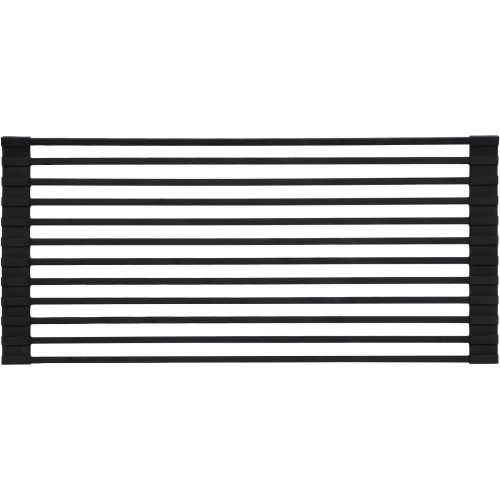Сушилка на кухонную мойку Lidz Acsis LA04 Black, квадратна основа, для посуды 430х216 мм LDACSLA04BLM49762