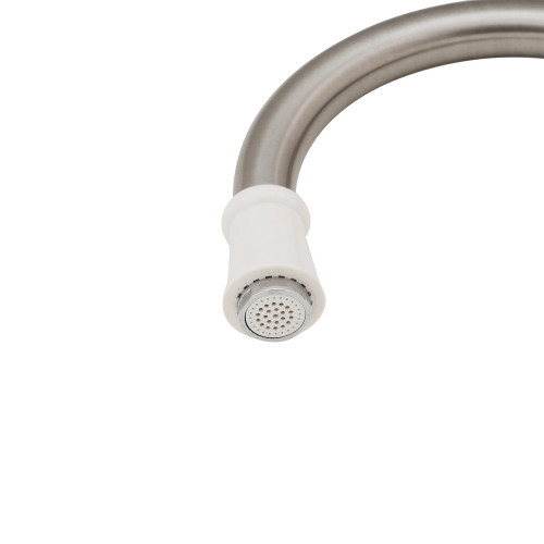 Проточний кран для кухні Lidz Warm 059 LDWAR059WNK35878 White / Nickel