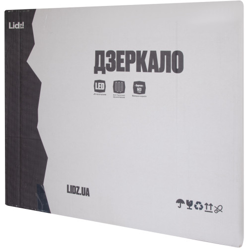 Зеркало Lidz Orion (OR2) 700х800 с LED-подсветкой Touch, с антизапотеванием, с диммером, рег. яркости LDOR70080049293