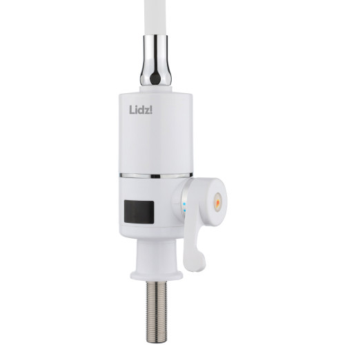 Проточный кран с гибким изливом для кухни Lidz Warm 065 LDWAR065WHI49097 White/White