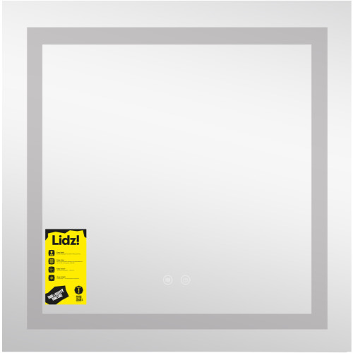 Зеркало Lidz Kubis (KU1) 700х700 с LED-подсветкой Touch, с антизапотеванием, с диммером, рег. яркости LDKU70070049287