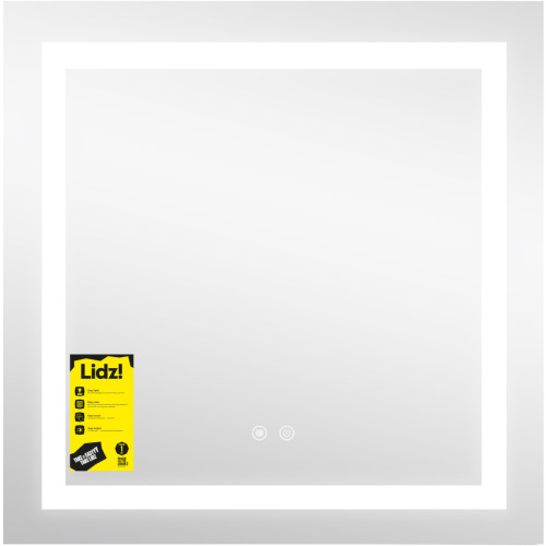 Зеркало Lidz Kubis (KU1) 700х700 с LED-подсветкой Touch, с антизапотеванием, с диммером, рег. яркости LDKU70070049287