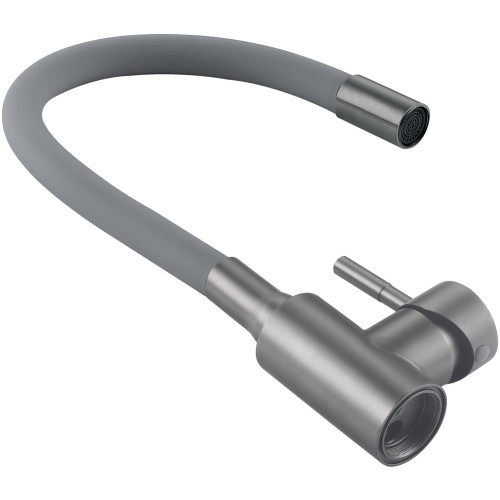 Змішувач для кухні Lidz Aria 015F3 (k35) з гнучким виливом LDARI015F3GGRP49565 Graphite/Grey