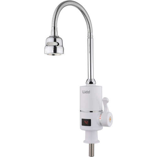 Проточный кран для кухни на три режима Lidz Warm 062 LDWAR062WCR49099 White/Chrome