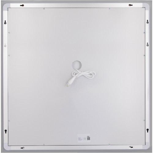 Зеркало Lidz Kubis (KU1) 700х700 с LED-подсветкой Touch, с антизапотеванием, с диммером, рег. яркости LDKU70070049287