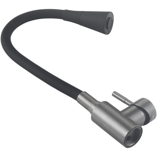 Змішувач для кухні Lidz Aria 015F31 (k35) з гнучким виливом LDARI015F31BGRP49566 Graphite/Black