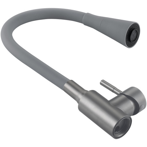 Змішувач для кухні Lidz Aria 015F31 (k35) з гнучким виливом LDARI015F31GGRP49567 Graphite/Grey