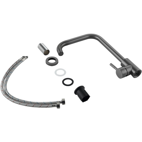 Змішувач для кухні Lidz Aria 015F1 (k35) LDARI015F1GRP49558 Graphite