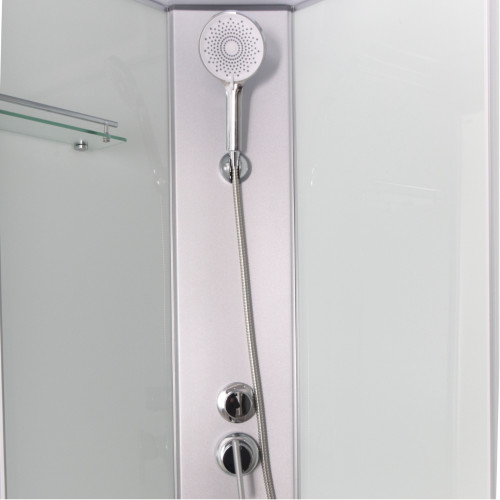 Душовий бокс Lidz Kubis SB90x90.SAT.LOW.FR, скло Frost 4 мм